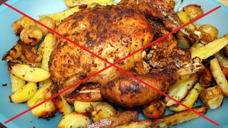 Les aliments frits gras sont interdits en cas de pancréatite
